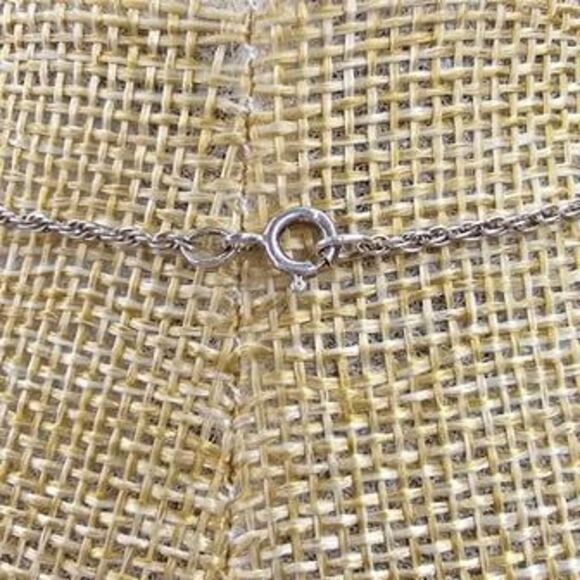 Waterford Crystal Vintage 2.5"L Clear Crystal Cross on 925 Silver Chain 20"L - Picture 3 of 4